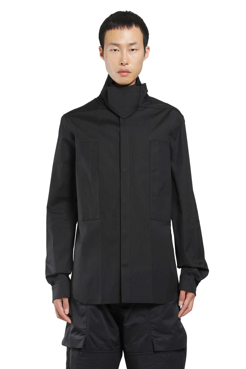 RICK OWENS Tower Outershirt in Heavy Poplin man