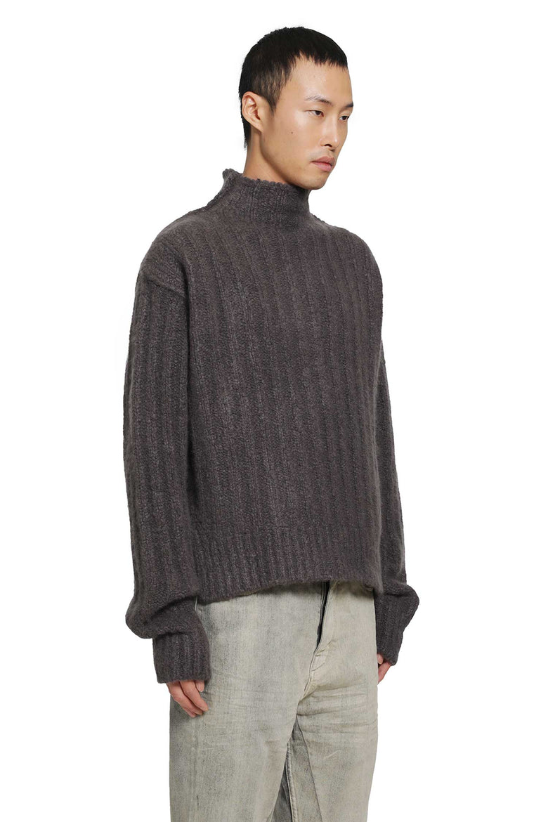 RICK OWENS Tower Turtle in Rib Silk Cashmere man
