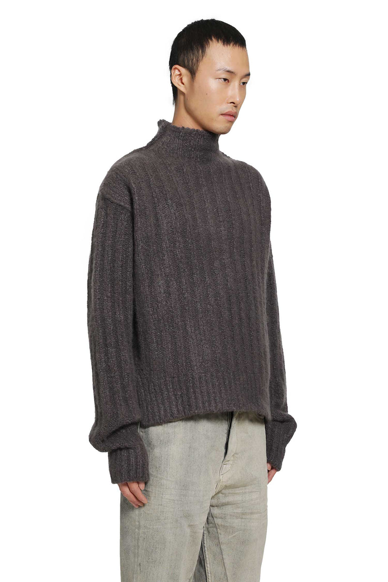 RICK OWENS Tower Turtle in Rib Silk Cashmere man