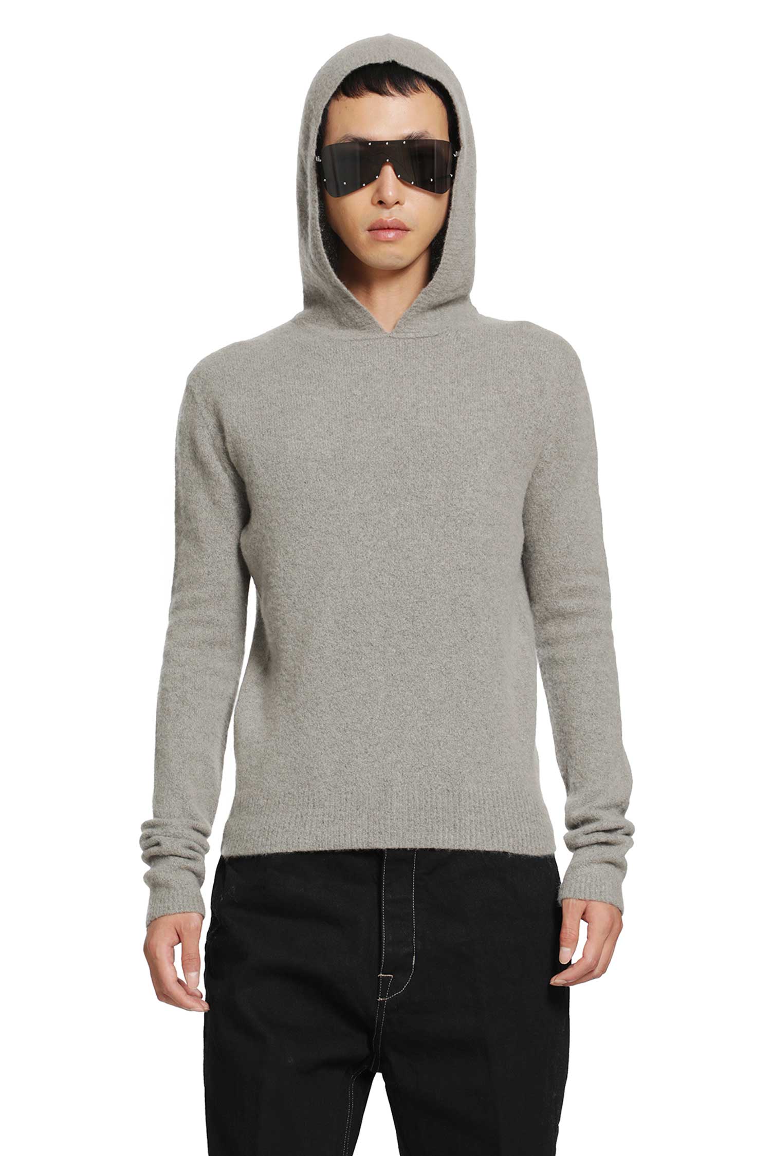 Tower Hooded Pulll in Felt Cashmere