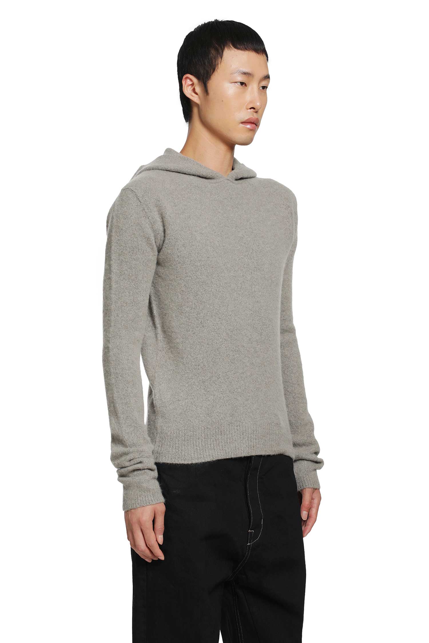 Tower Hooded Pulll in Felt Cashmere