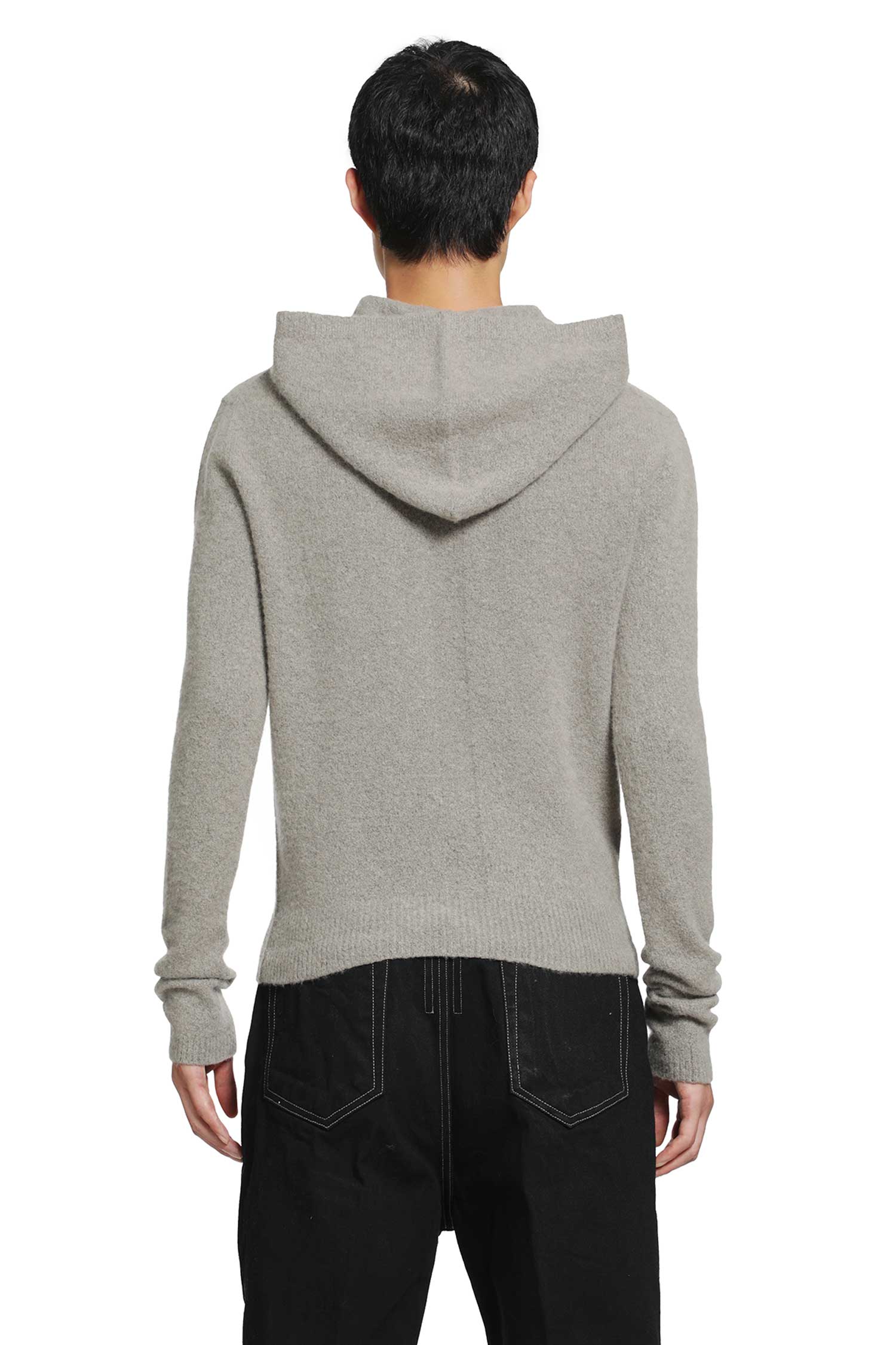 RICK OWENS Tower Hooded Pulll in Felt Cashmere man