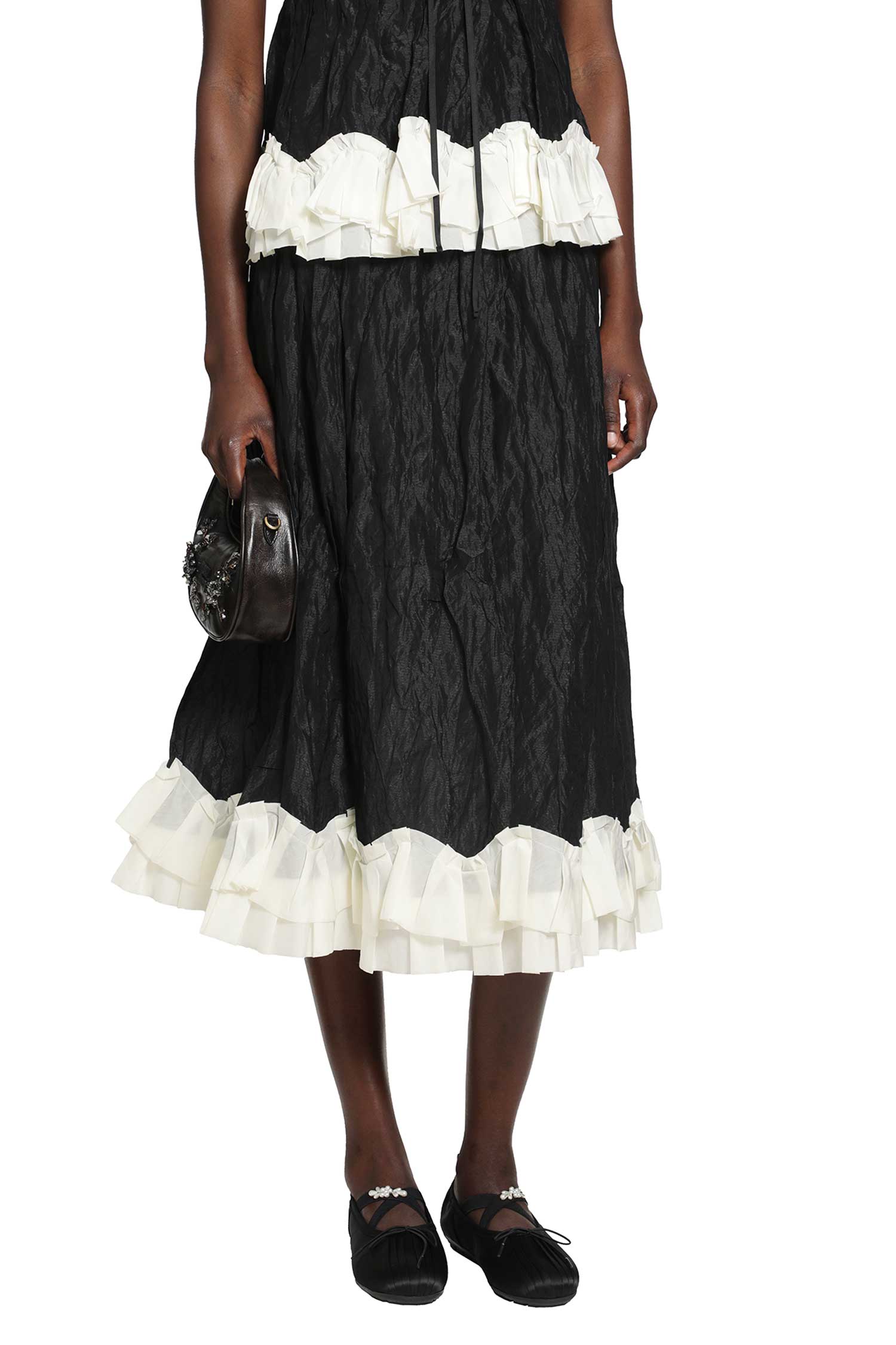 Gathered A-Line Skirt