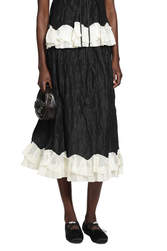Gathered A-Line Skirt