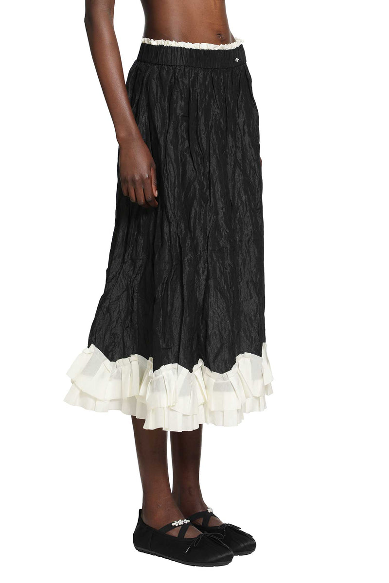 RENLI SU Gathered A-Line Skirt woman