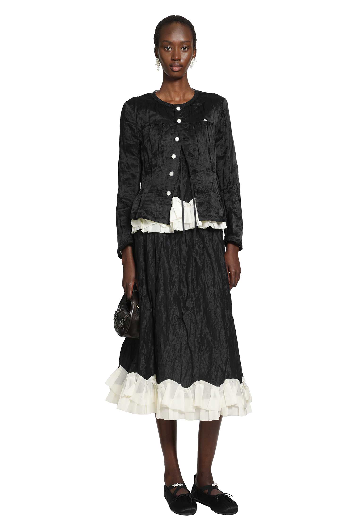 Gathered A-Line Skirt