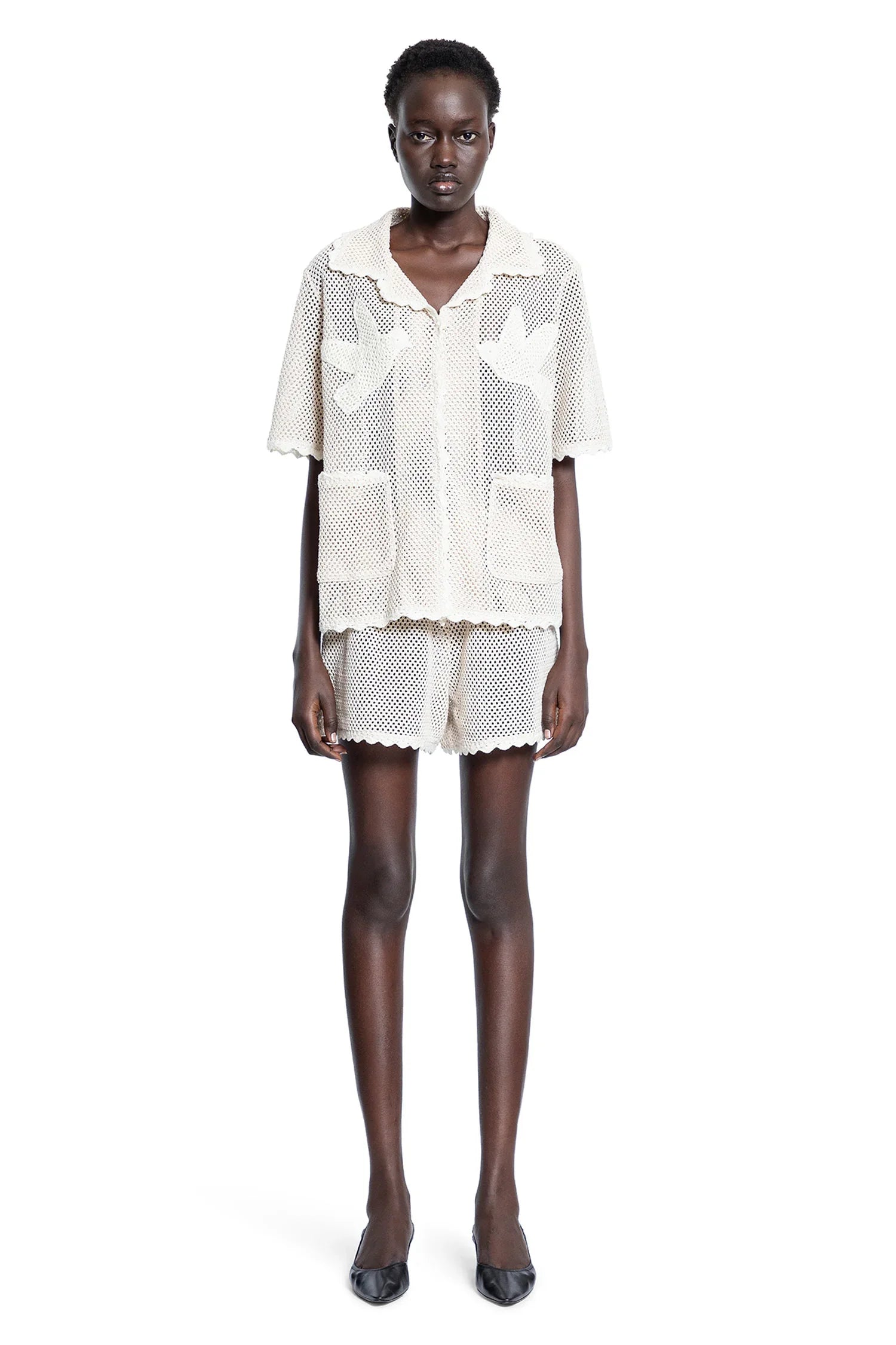 SEA NY WOMAN OFF-WHITE SHORTS - Antonioli.eu