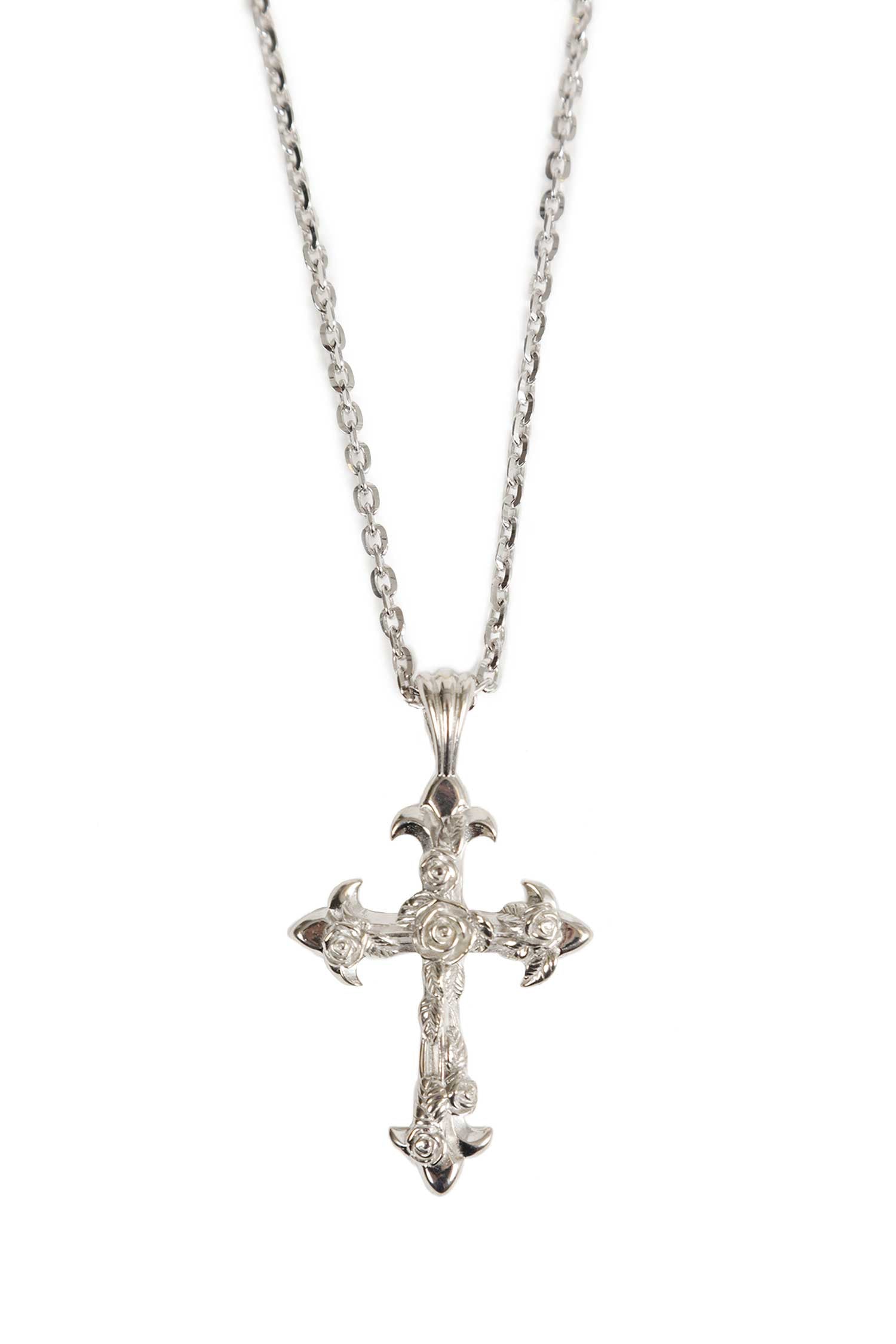 EMANUELE BICOCCHI Rose Cross Large Necklace unisex