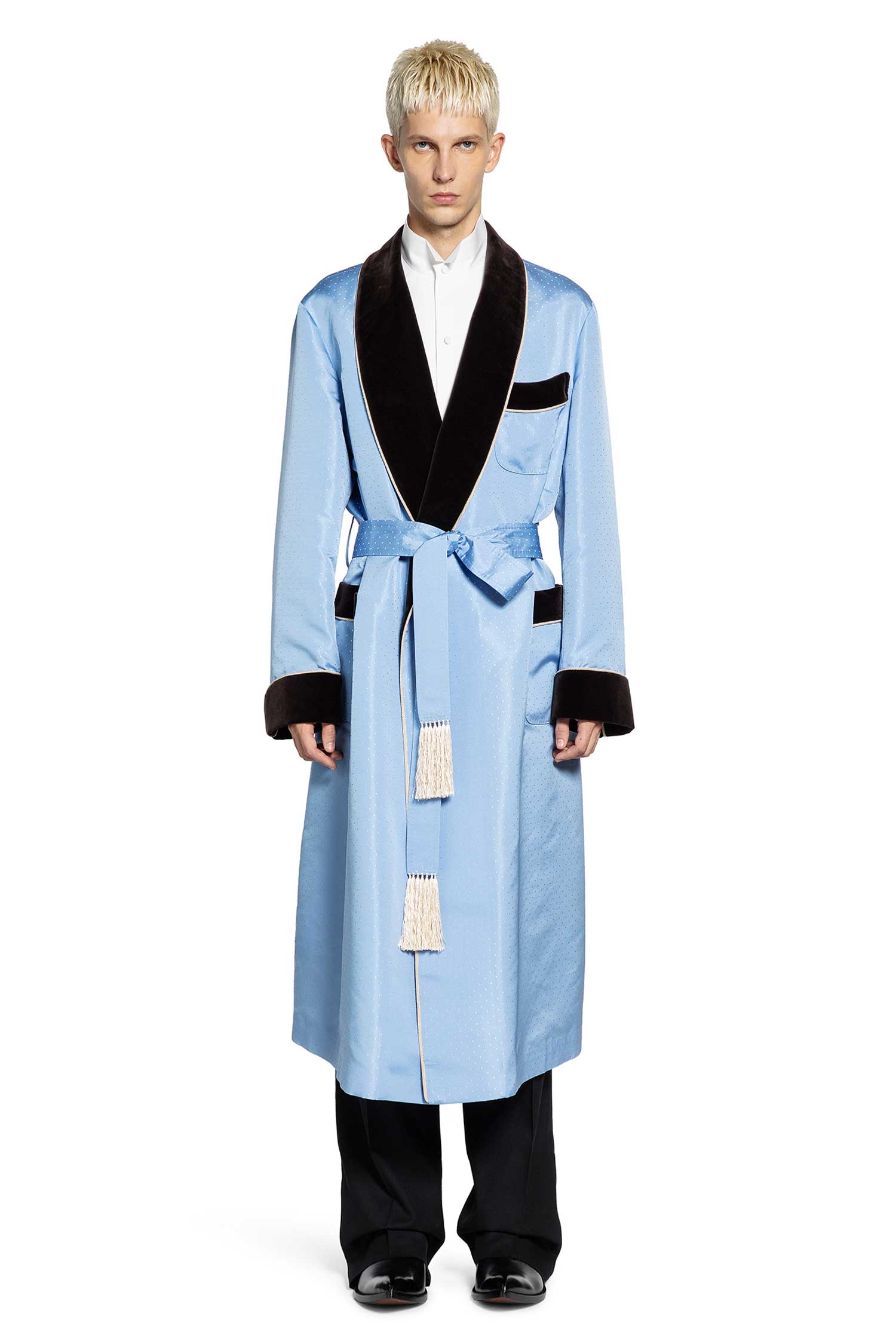 Silk Faille Shawl Collar Robe