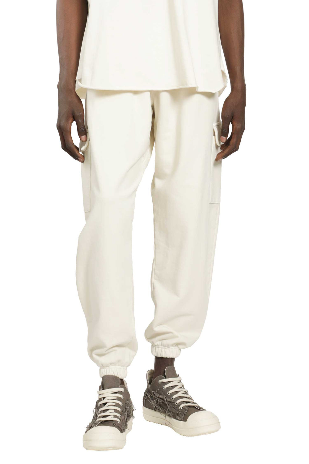 ROADLESS Cotton Jersey Cargo Sweatpants man