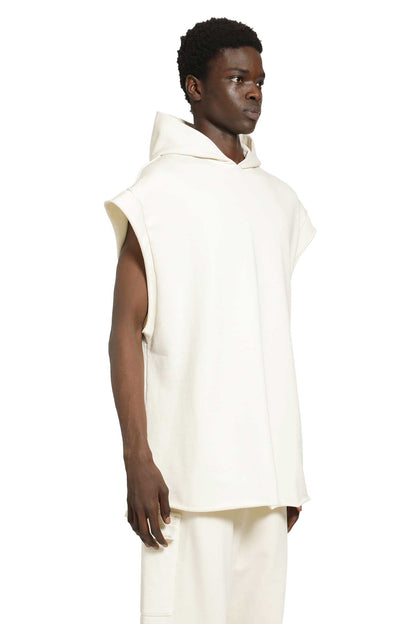 Cotton Jersey Sleeveless Hoodie