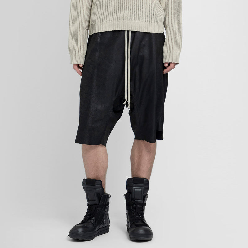 RICK OWENS RICK OWENS SHORTS BLACK WOMAN man