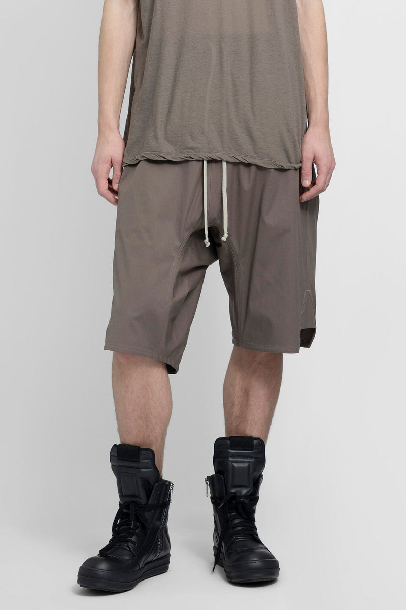 RICK OWENS RICK OWENS MAN GREY SHORTS & SKIRTS man