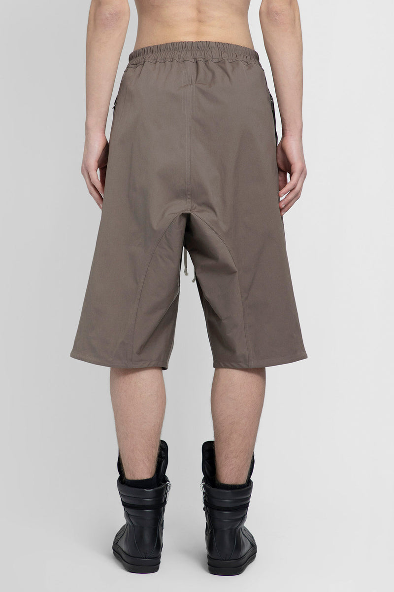 RICK OWENS RICK OWENS MAN GREY SHORTS & SKIRTS man
