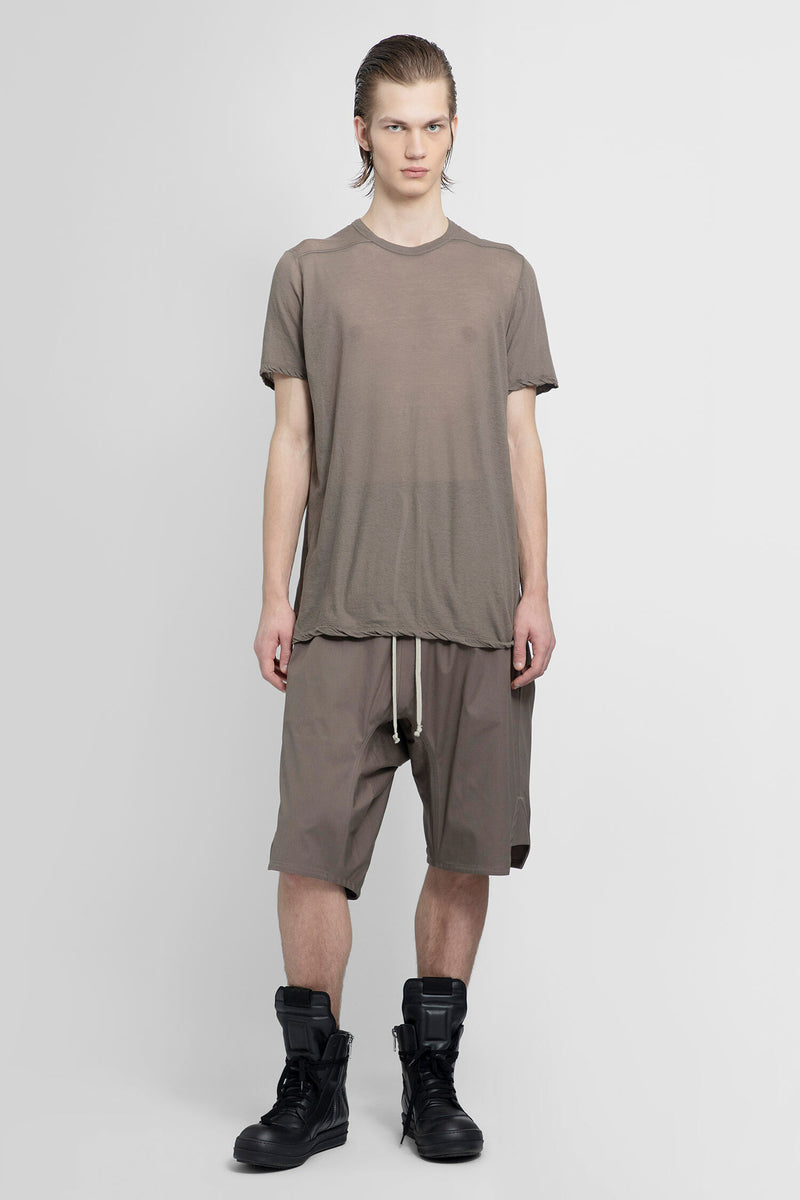 RICK OWENS RICK OWENS MAN GREY SHORTS & SKIRTS man