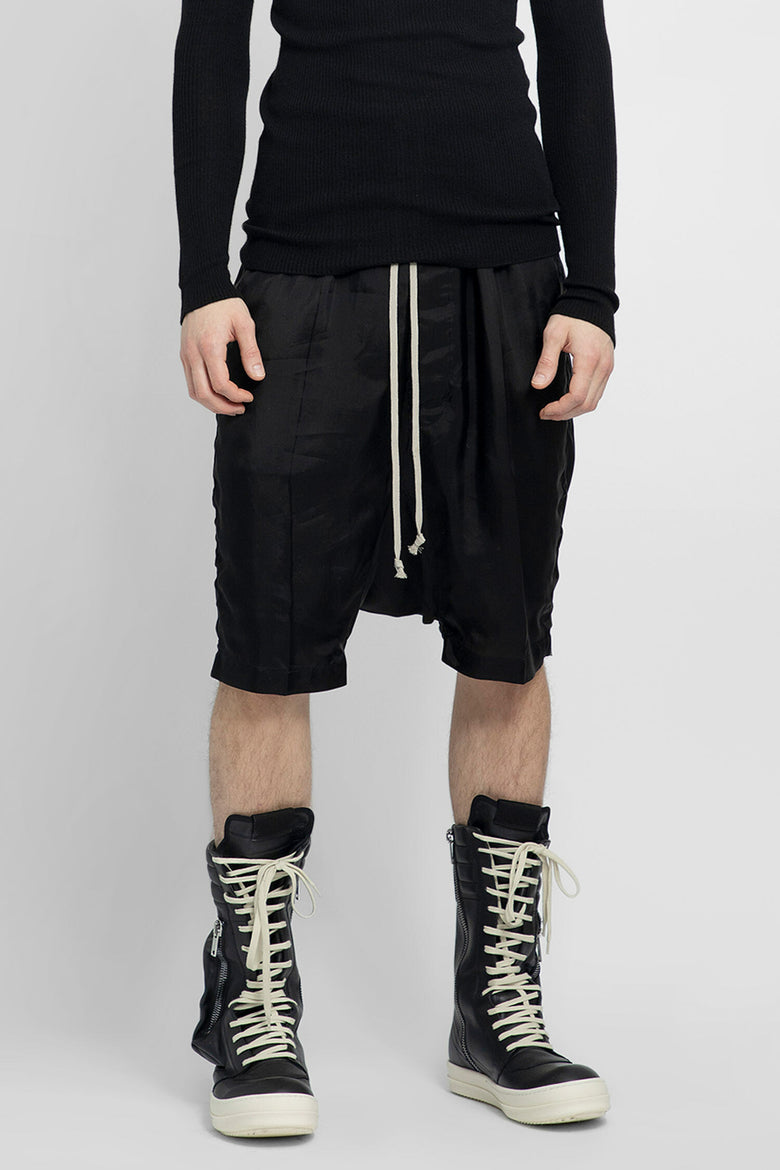 RICK OWENS RICK OWENS SHORTS BLACK WOMAN man