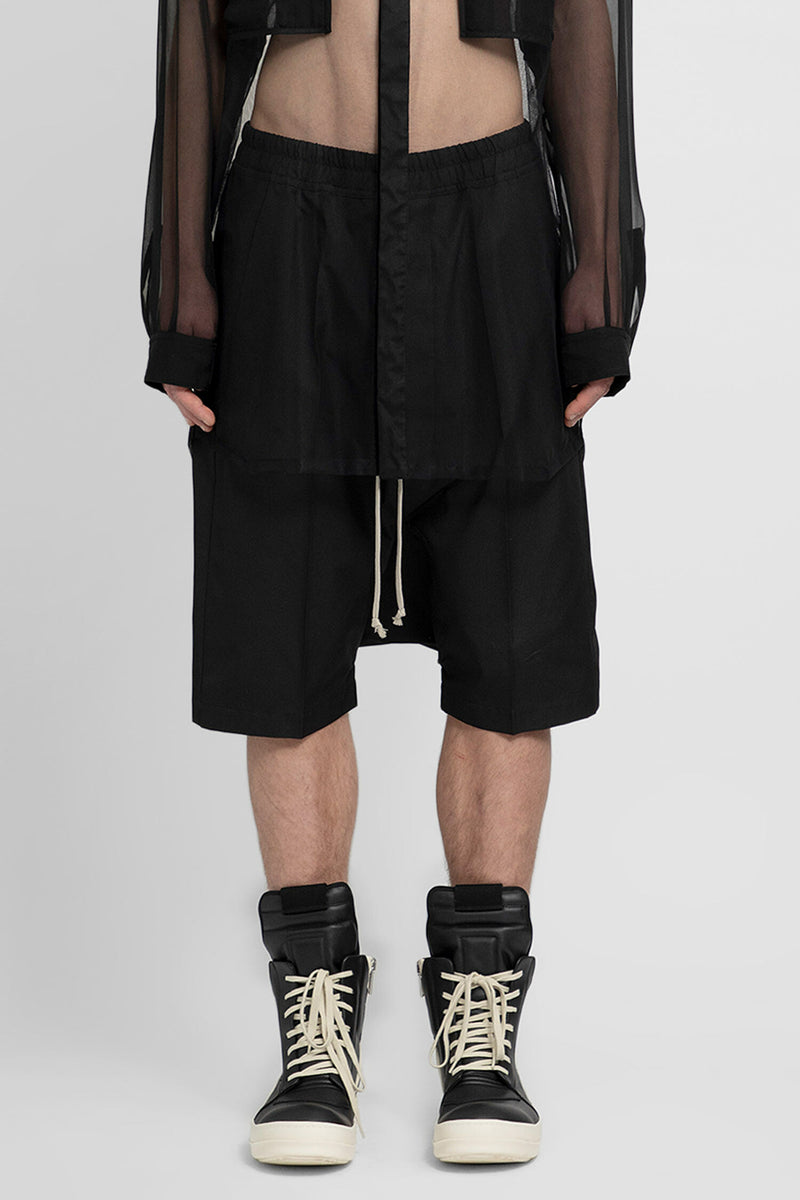 RICK OWENS RICK OWENS SHORTS BLACK WOMAN man