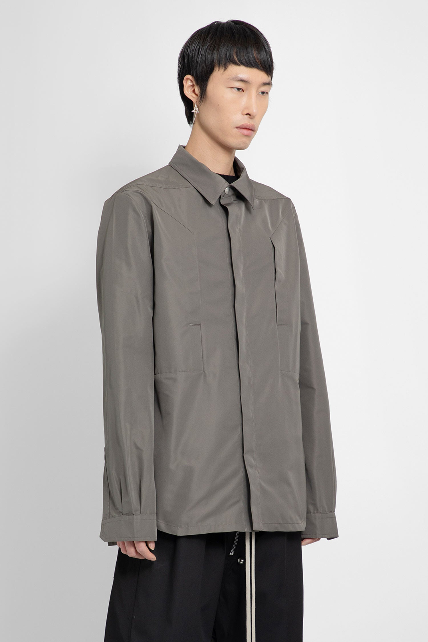 RICK OWENS MAN GREY SHIRTS