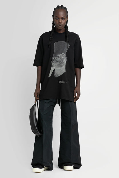 RICK OWENS MAN BLACK T-SHIRTS & TANK TOPS