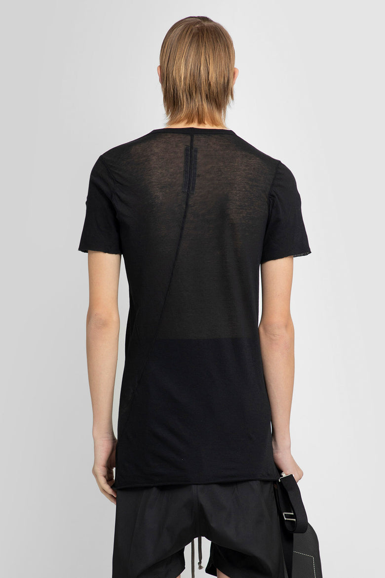 RICK OWENS MAN BLACK T-SHIRTS & TANK TOPS