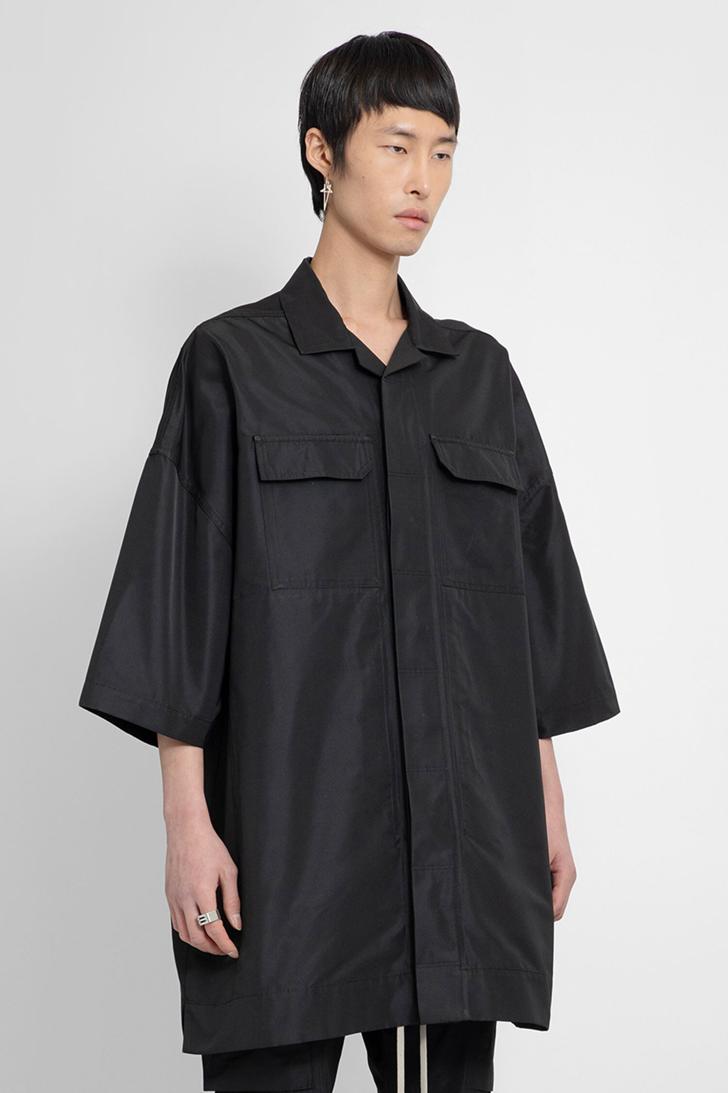 RICK OWENS MAN BLACK SHIRTS