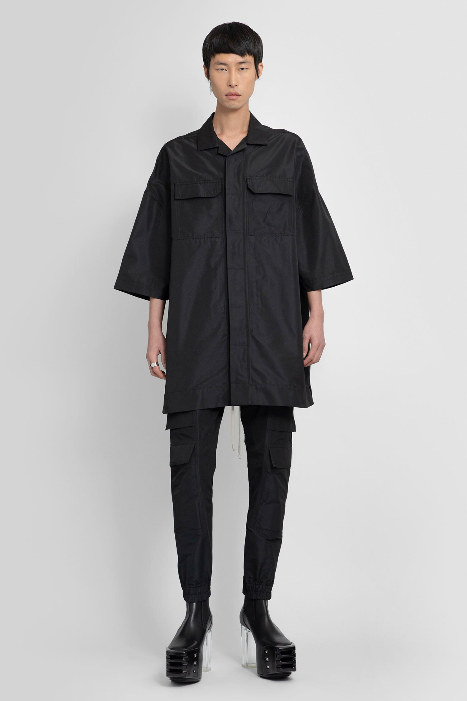 RICK OWENS MAN BLACK SHIRTS