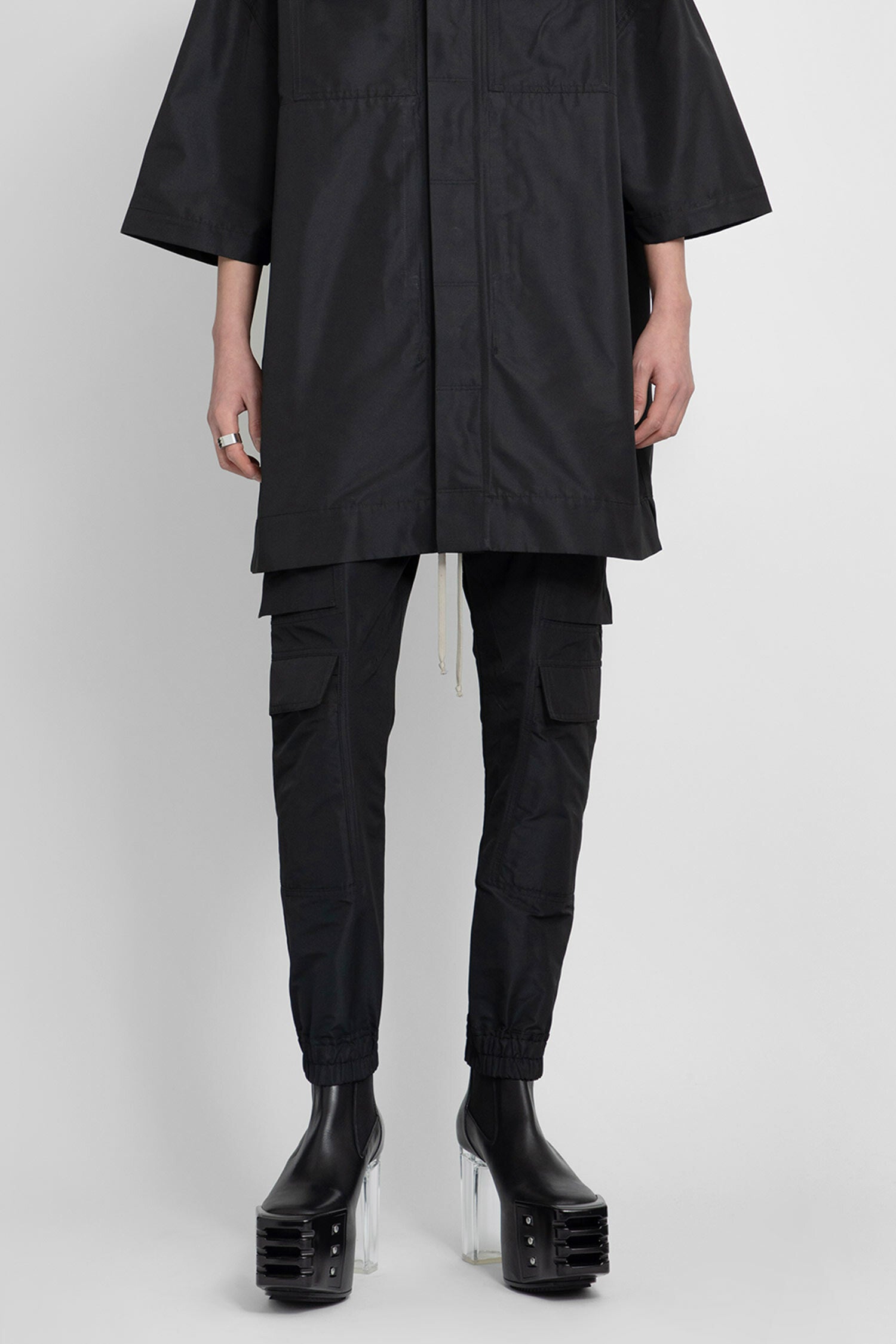 RICK OWENS MAN BLACK TROUSERS