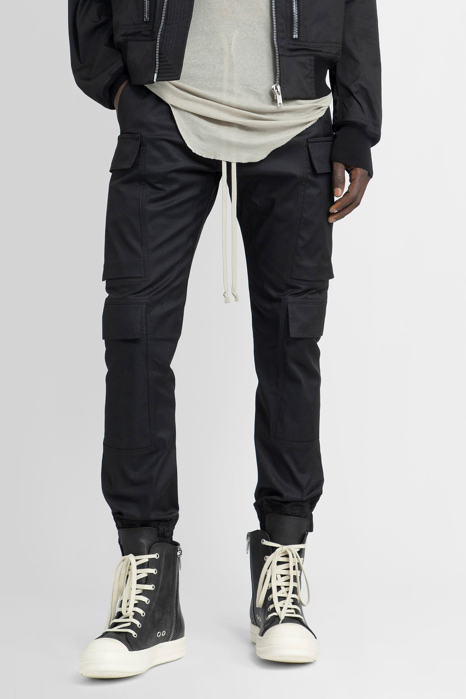 RICK OWENS MAN BLACK TROUSERS