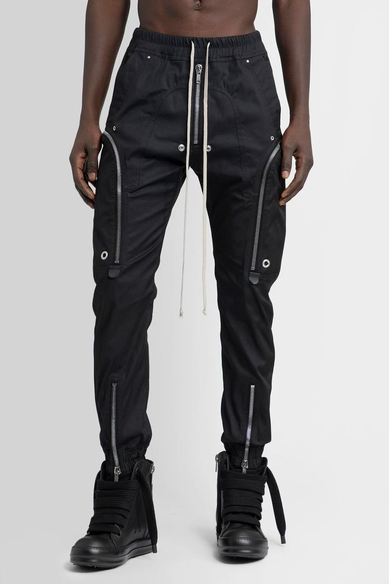 RICK OWENS MAN BLACK TROUSERS - RICK OWENS - TROUSERS | Antonioli