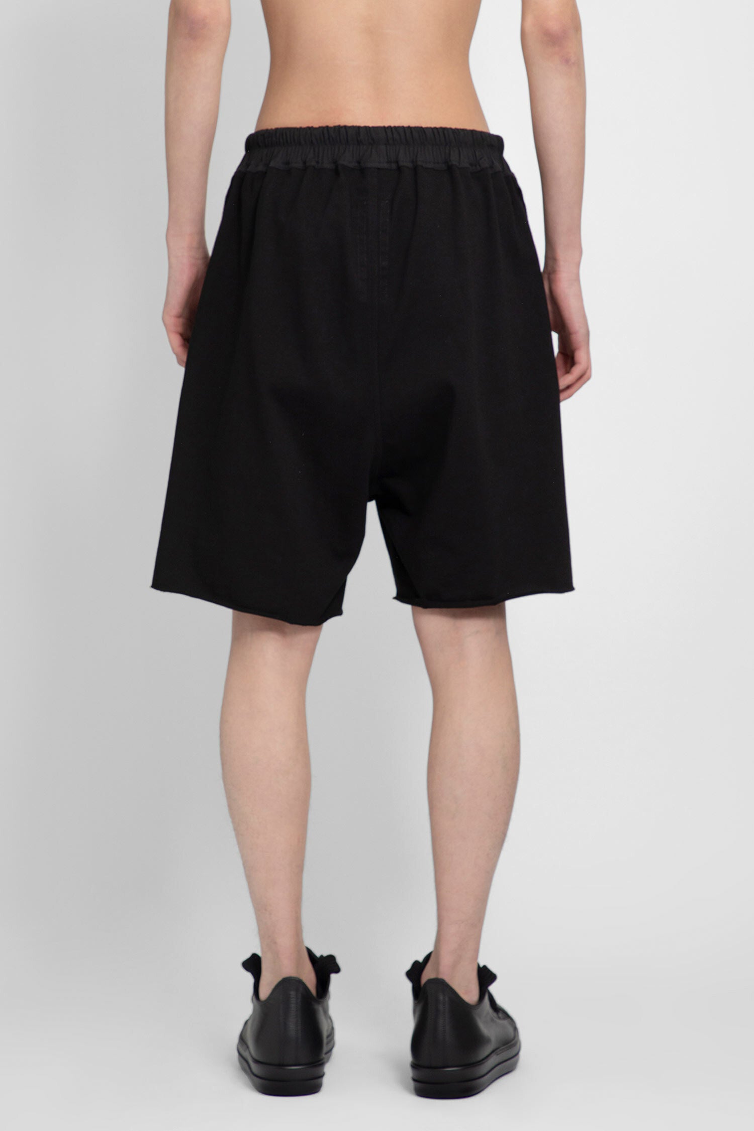 RICK OWENS MAN BLACK SHORTS & SKIRTS