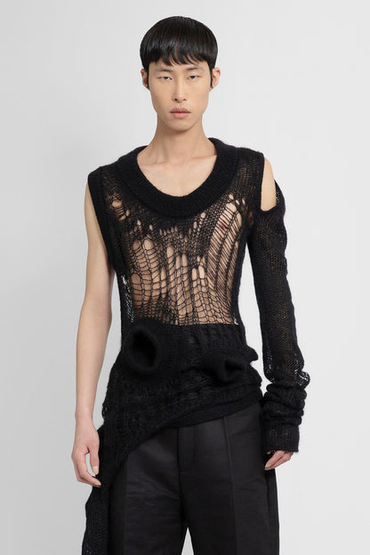 Antonioli RICK OWENS MAN BLACK KNITWEAR