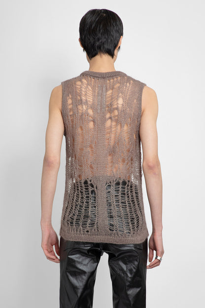 RICK OWENS MAN GREY KNITWEAR