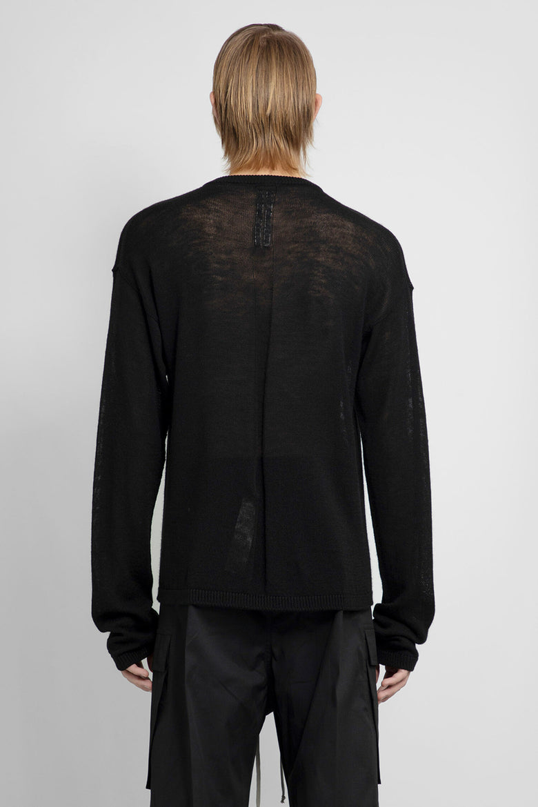 RICK OWENS MAN BLACK KNITWEAR