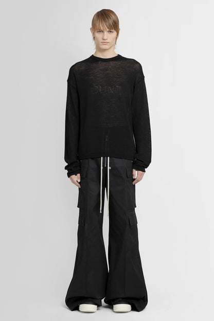 RICK OWENS MAN BLACK KNITWEAR