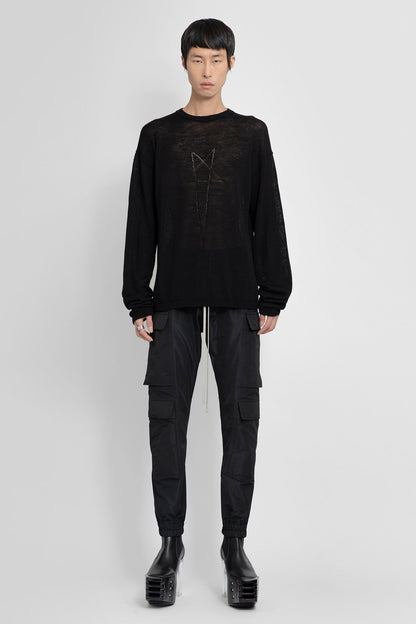 RICK OWENS MAN BLACK KNITWEAR