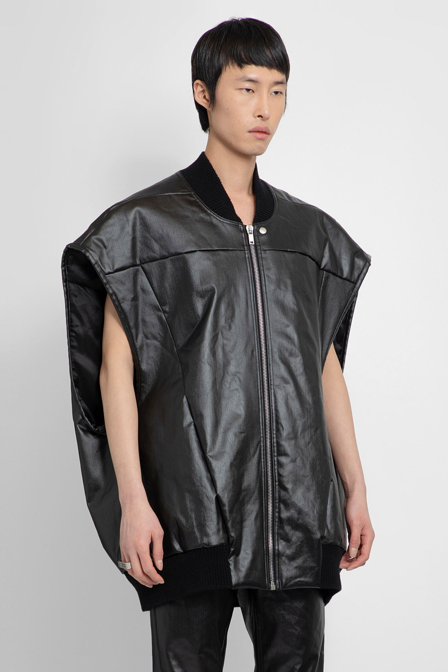 RICK OWENS MAN BLACK VESTS