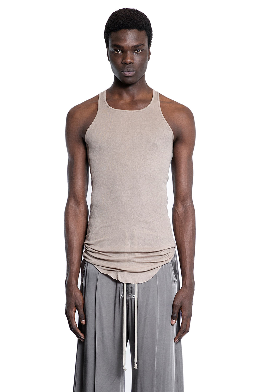 RICK OWENS MAN BEIGE T-SHIRTS & TANK TOPS