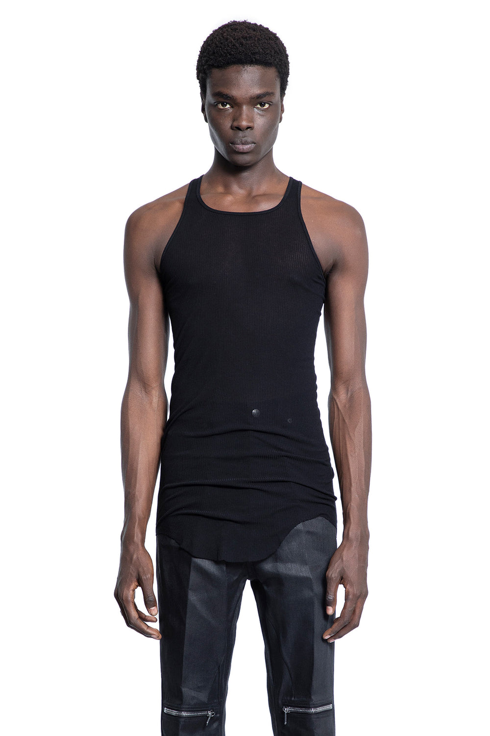 RICK OWENS MAN BLACK T-SHIRTS & TANK TOPS