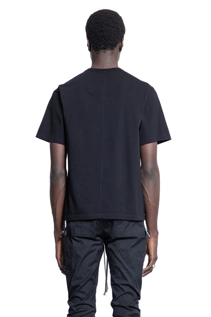 RICK OWENS MAN BLACK T-SHIRTS & TANK TOPS