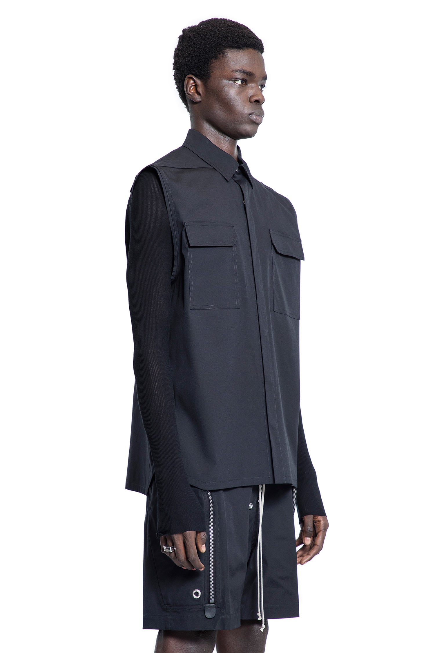 RICK OWENS MAN BLACK SHIRTS