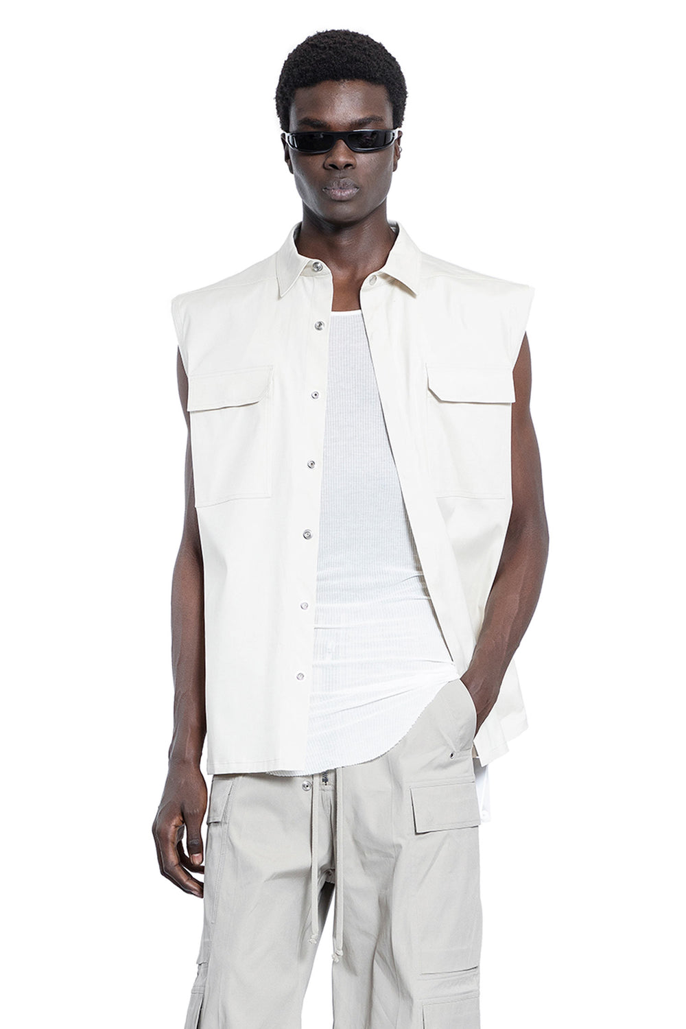 RICK OWENS MAN WHITE SHIRTS