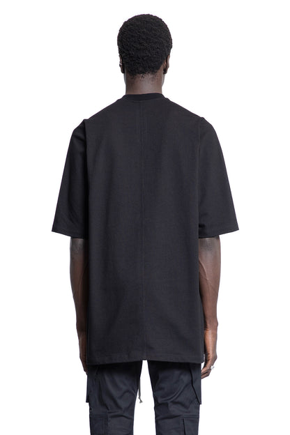 RICK OWENS MAN BLACK T-SHIRTS & TANK TOPS