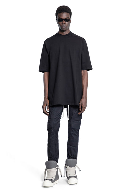 RICK OWENS MAN BLACK T-SHIRTS & TANK TOPS