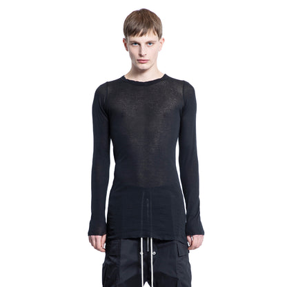 RICK OWENS MAN BLACK T-SHIRTS & TANK TOPS