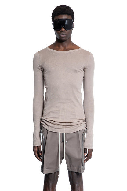 RICK OWENS MAN BEIGE T-SHIRTS & TANK TOPS