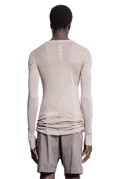 RICK OWENS MAN BEIGE T-SHIRTS & TANK TOPS