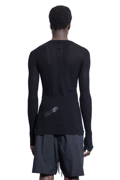 RICK OWENS MAN BLACK T-SHIRTS & TANK TOPS