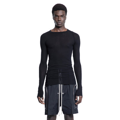 RICK OWENS MAN BLACK T-SHIRTS & TANK TOPS