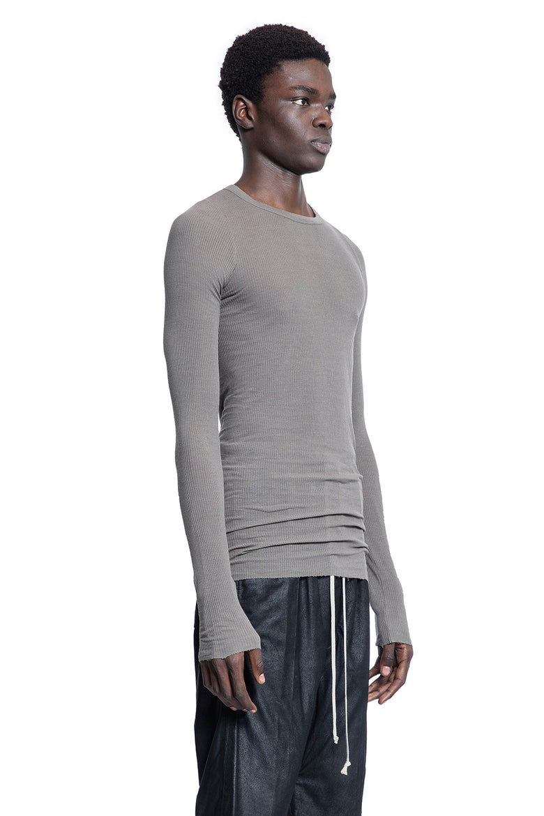 RICK OWENS MAN GREY T-SHIRTS & TANK TOPS