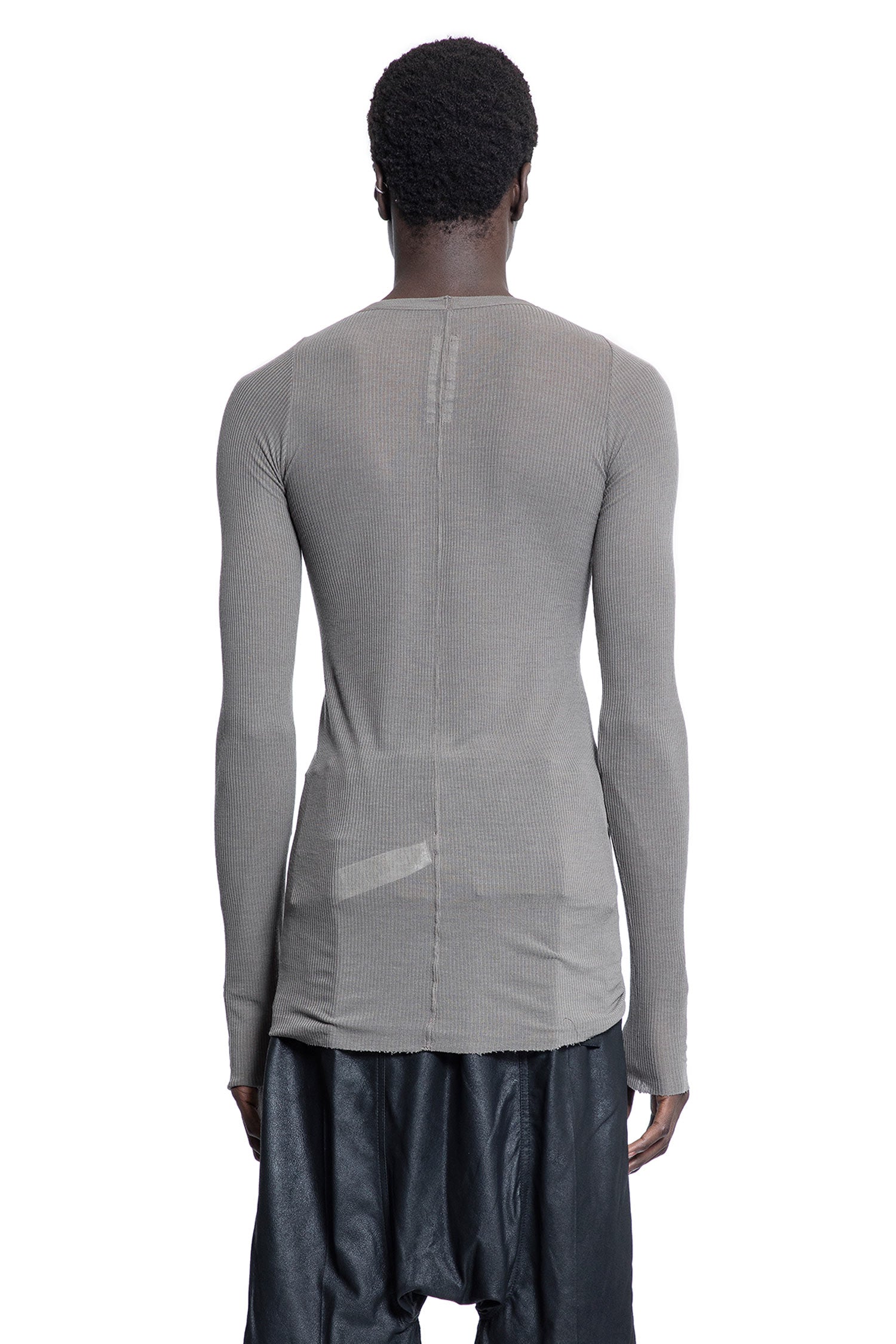 RICK OWENS MAN GREY T-SHIRTS & TANK TOPS